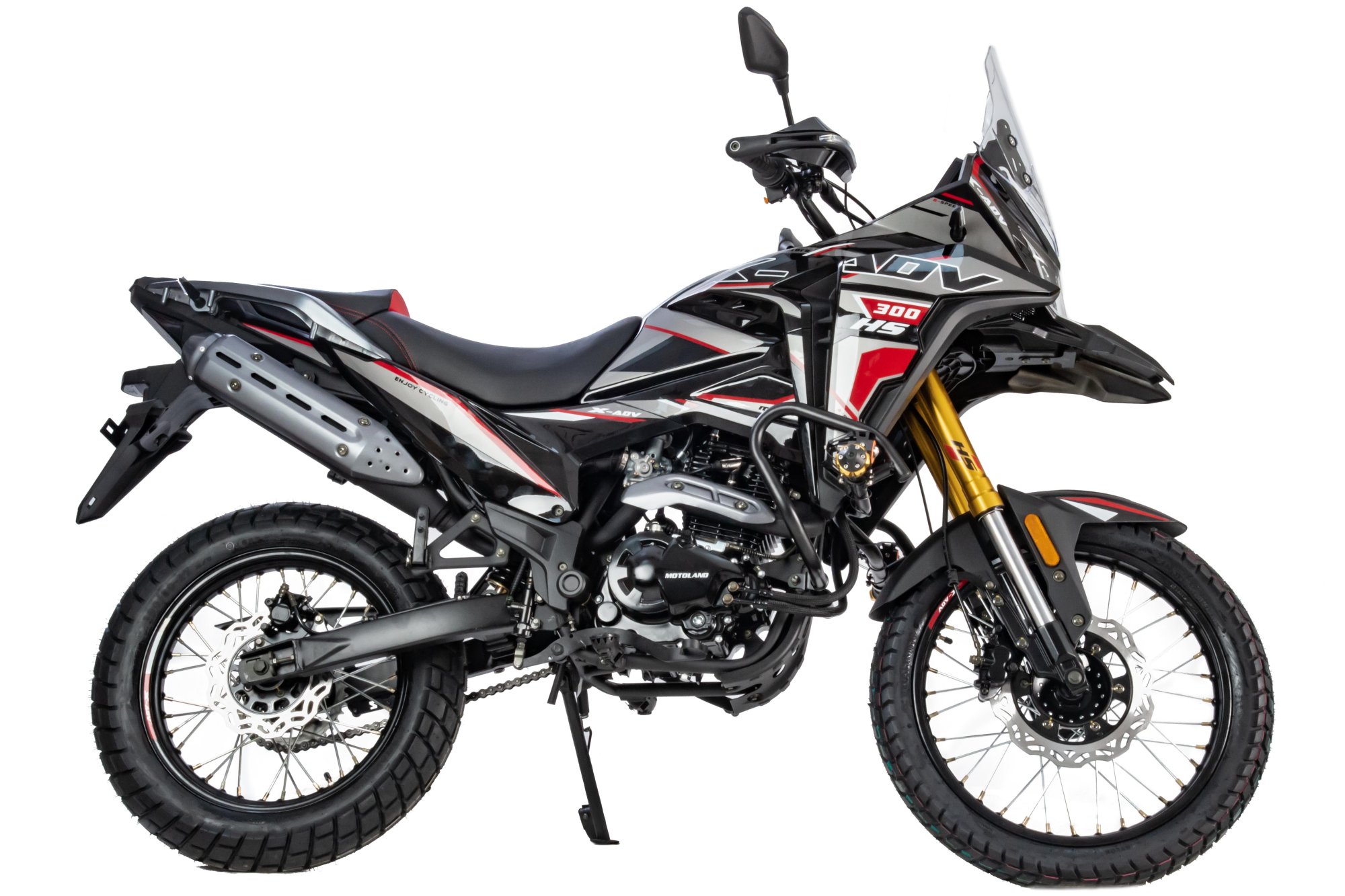 Мотоцикл Кросс 300 ENDURO GARET 19/17 черный